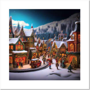 Christmas Village Posters and Art